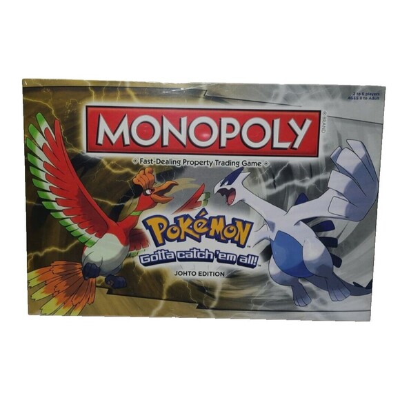 Pokémon Monopoly Johto Edition Complete Board Game RESEALED boardgame - Picture 2 of 7